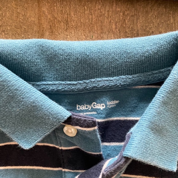 Two 4T GAP Long Sleeve Tops Striped -Q7 - Picture 2 of 6